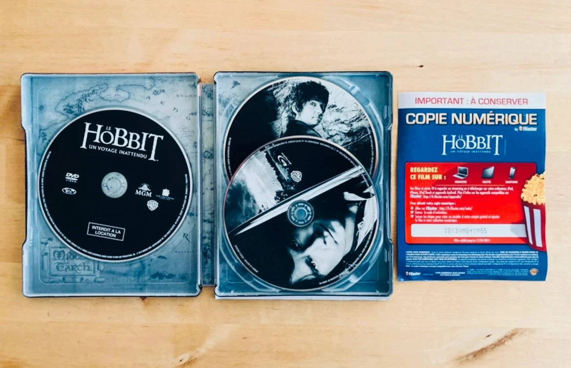 Steelbook Blu-ray DVD O Hobbit: Uma Jornada Inesperada de Peter Jackson. – photo 2